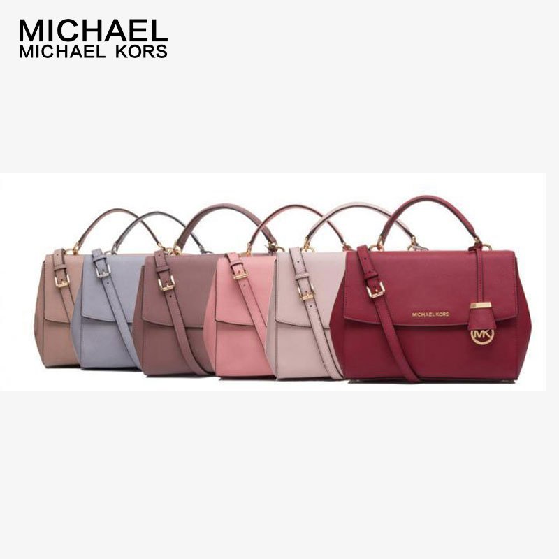 Michael Kors 迈克·科尔斯 欧美时尚女士剑桥包中号头层牛皮单肩斜挎包 女30T5GAVS3L