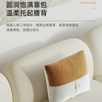 冬熊艺术设计师科技布皮沙发客厅轻奢北欧家具ins风组合布艺沙发