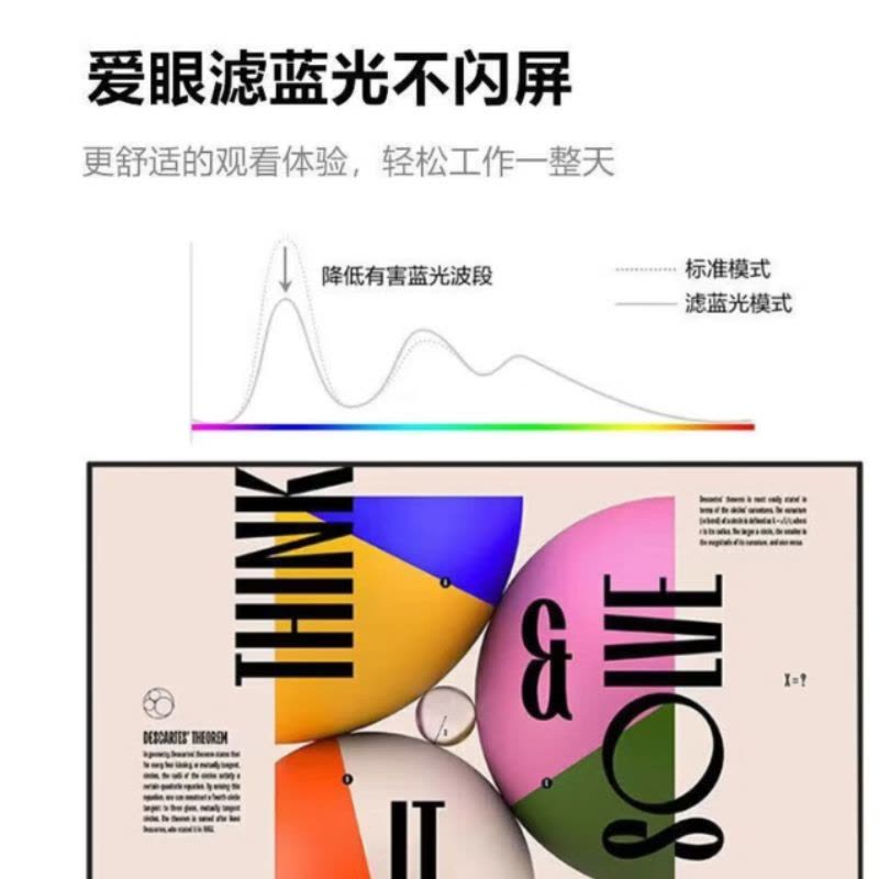 联想来酷B2213H21.5英寸IPS显示器 全高清低蓝光可壁挂图片