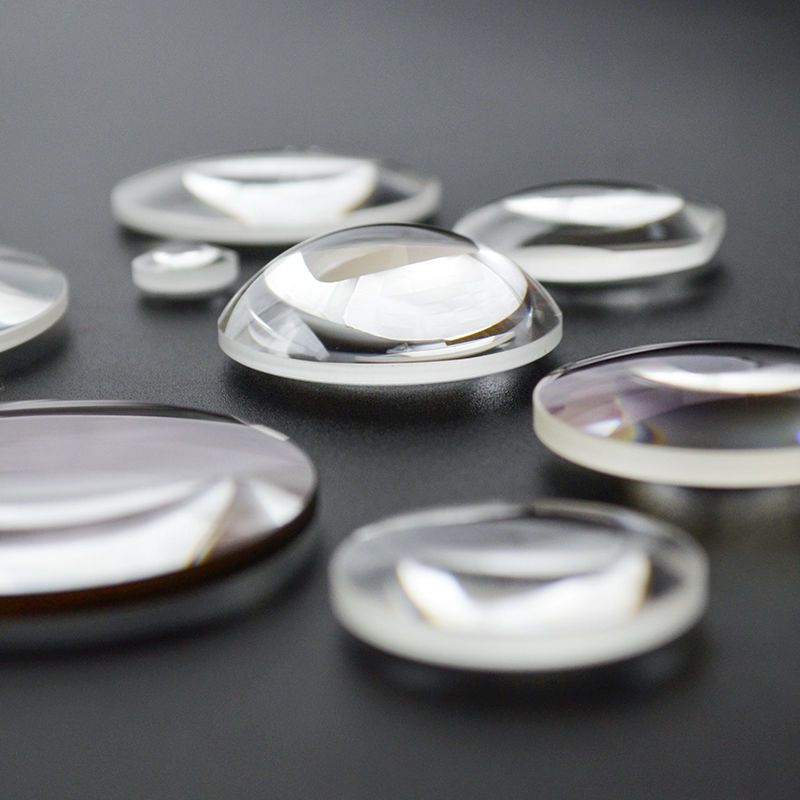 凸透镜片双凸透镜放大镜学生物理实验器材大功率舞台灯光学玻璃方形30