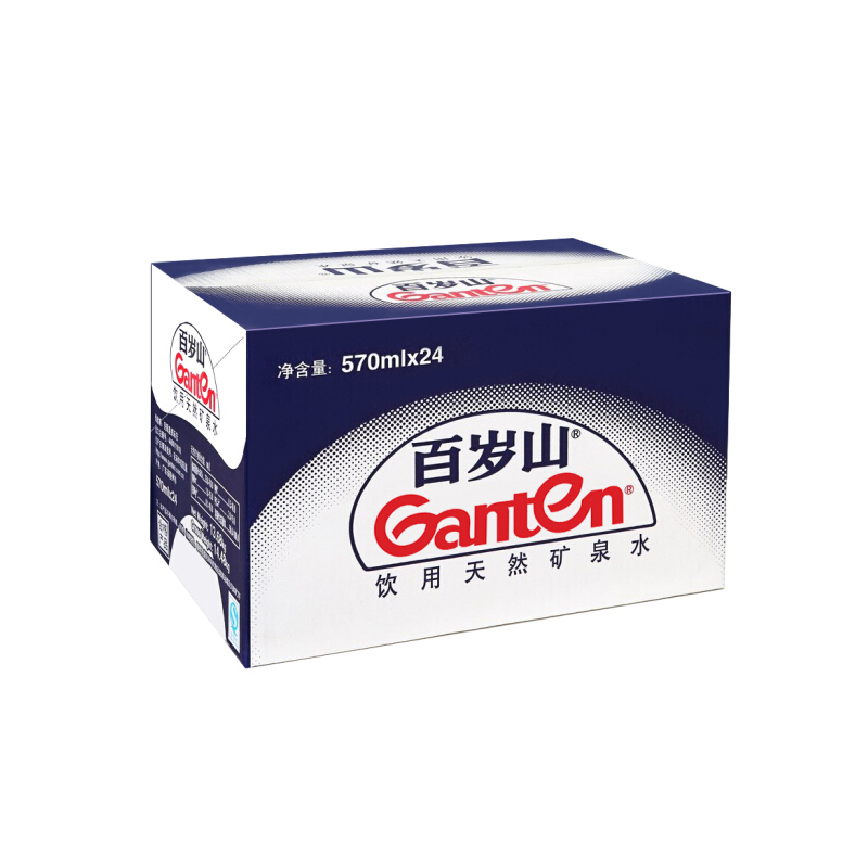 百岁山饮用天然矿泉水570ml*24瓶/箱