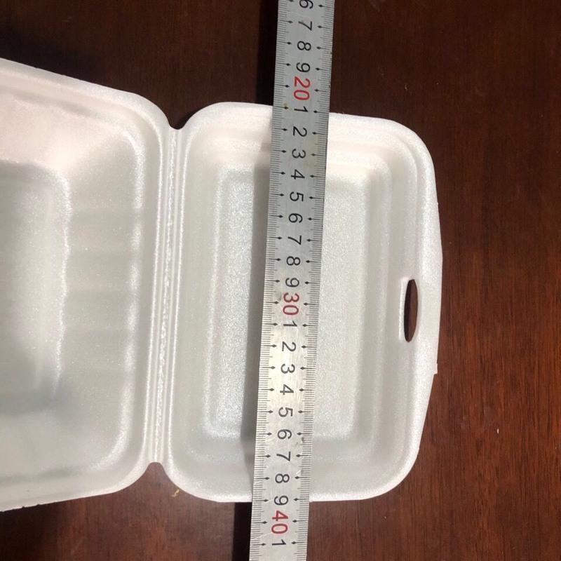2a中号泡沫餐盒每件500个长17厘米宽11厘米连盖高6厘米 2a中号泡沫