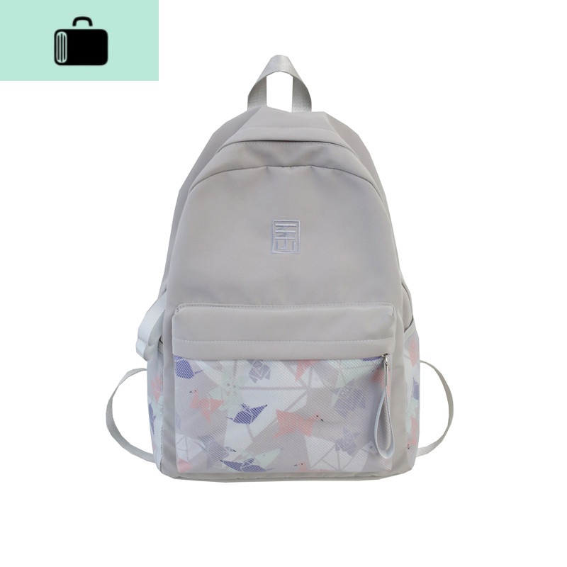 书包女韩版高中原宿ulzzang森系简约背包大学生双肩包ins风初中生NEW LAKE高清大图