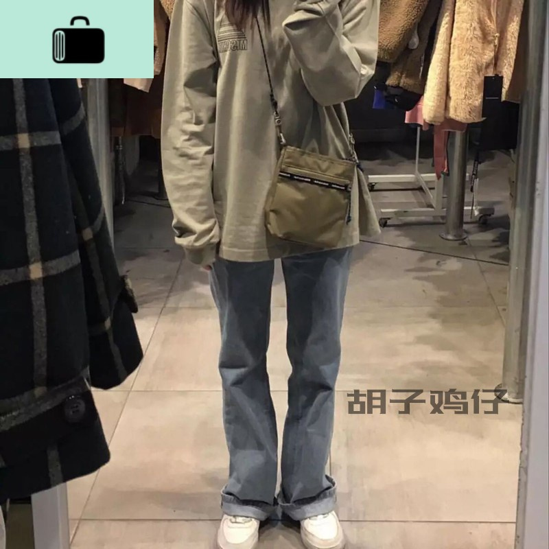 ins少女小挎包简约百搭纯色迷你斜挎包港风复古学生嘻哈蹦迪包潮NEW LAKE女斜挎包
