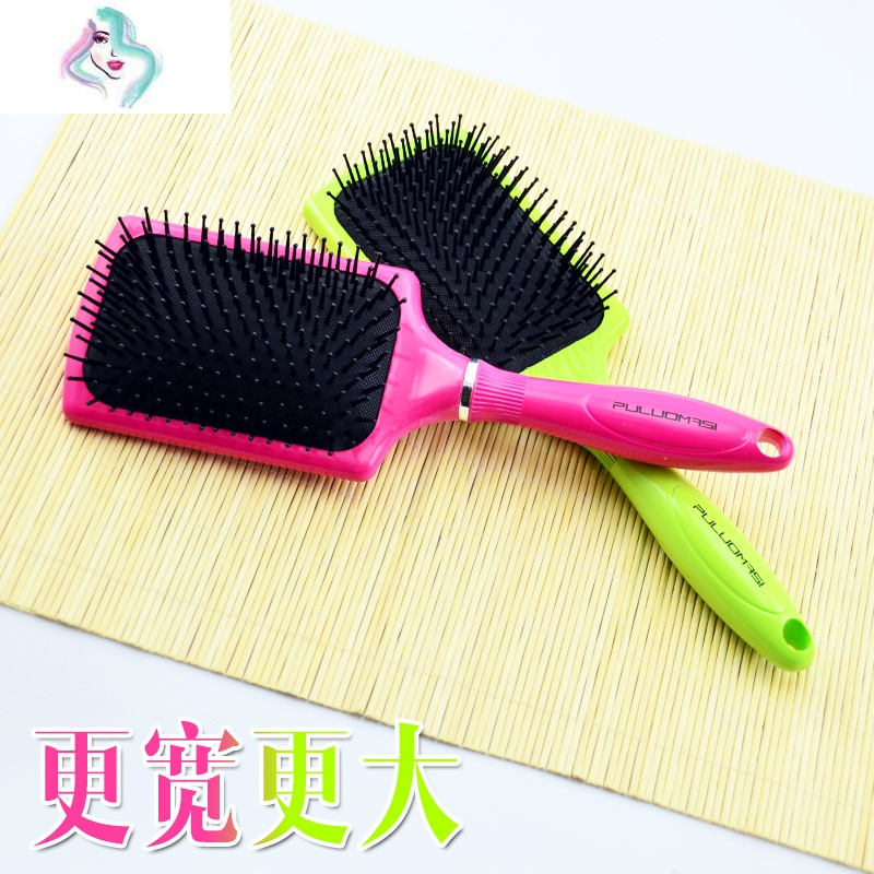 美发九排梳气囊按摩梳头皮面包梳气垫卷发防静电大梳子