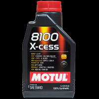 MOTUL摩特 欧洲进口 8100 X-CESS 5W-40 A3/B4 SN级 全合成机油润滑油 1L