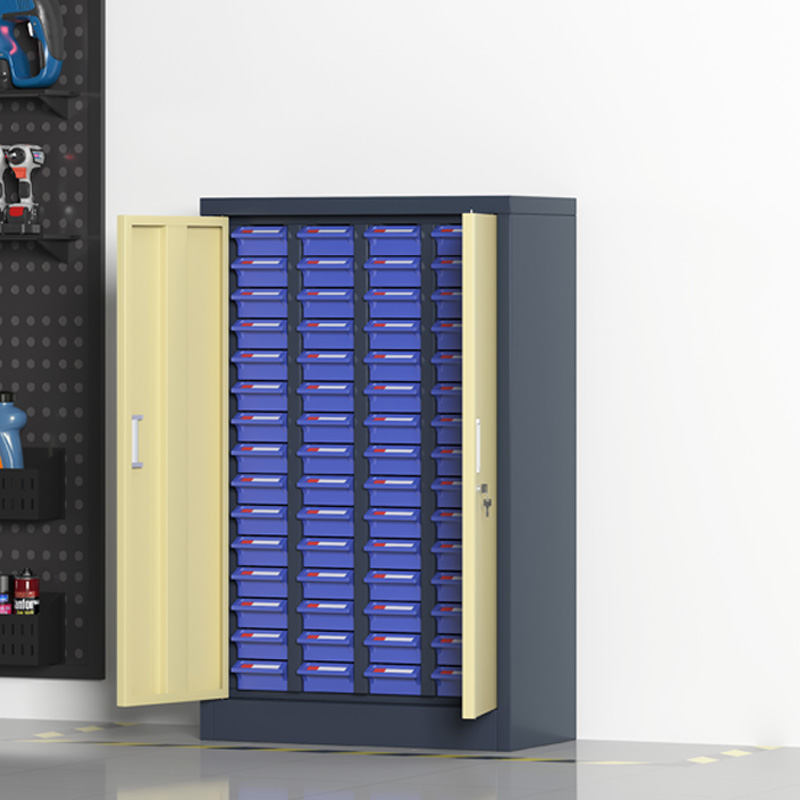 臻远 ZYLJG-W50 零件柜 60抽蓝色带门小号 582*280*917高清大图