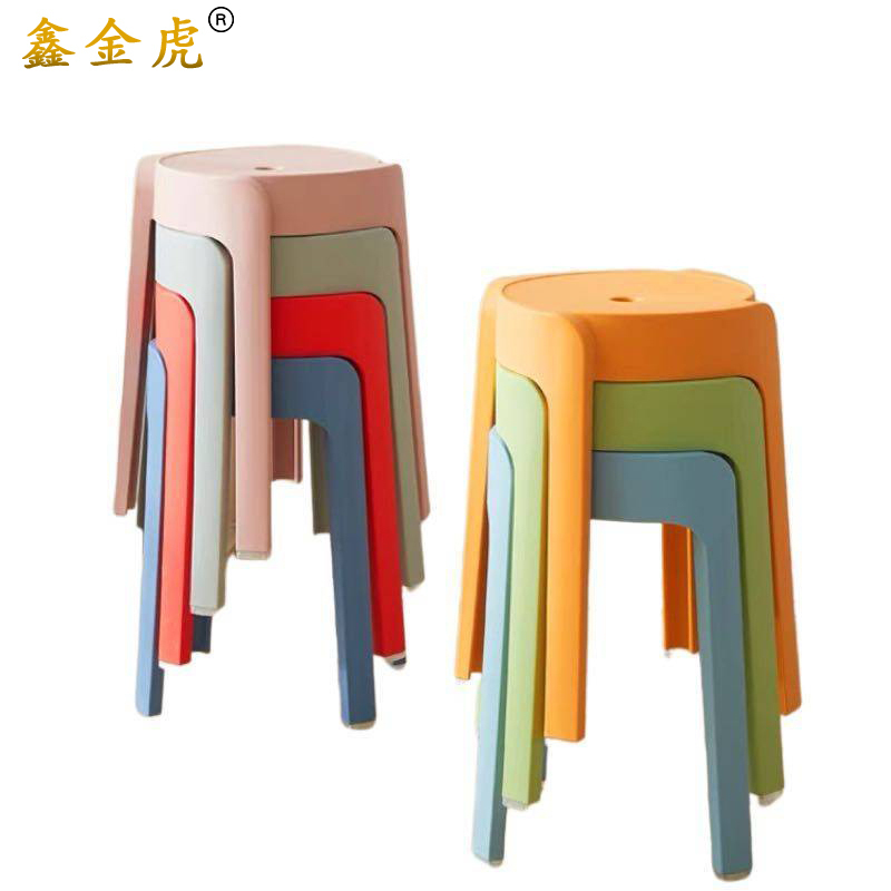 鑫金虎办公椅家用塑料椅子餐桌凳板凳I1高清大图