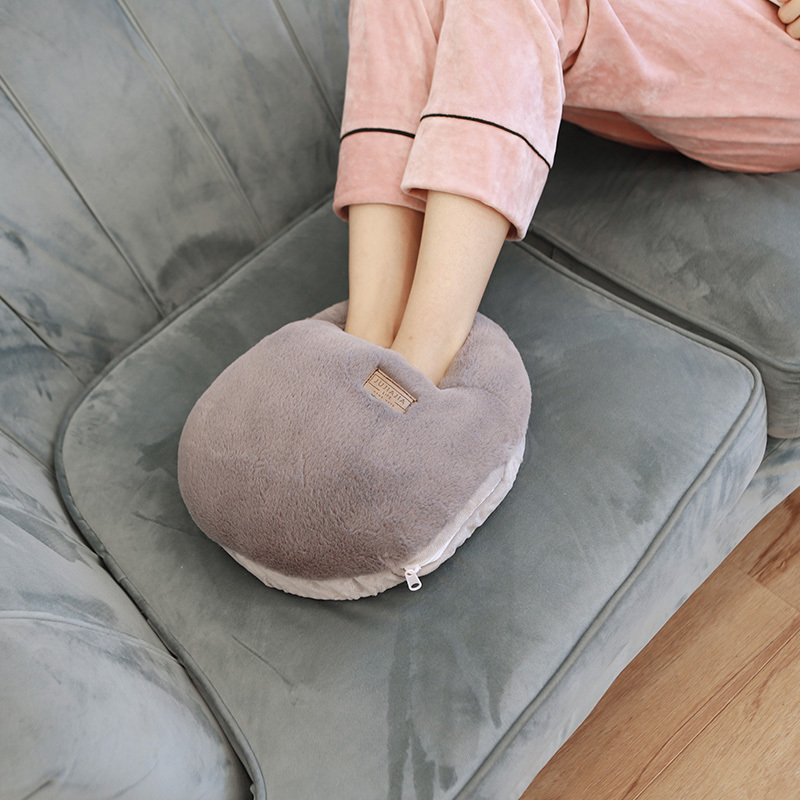 中兴堂保暖用品 可拆卸毛绒暖脚宝s充电暖脚捂 冬季大号安全插电女