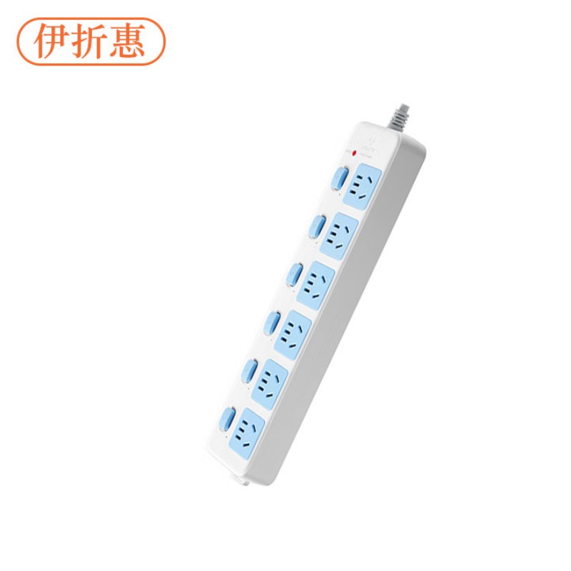 伊折惠 YZHGW-0916 6位 3米 分控插排 (计价单位:个) 白高清大图