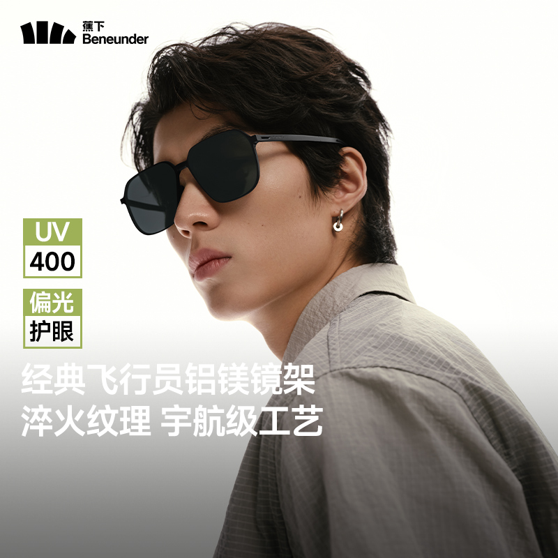 蕉下 飞行员铝镁折叠墨镜FD432高清大图