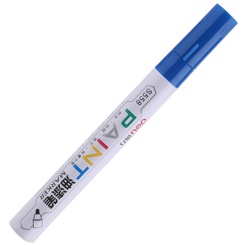 得力 油漆笔S558补漆笔记号笔轮胎笔签到笔相册涂鸦笔4只装