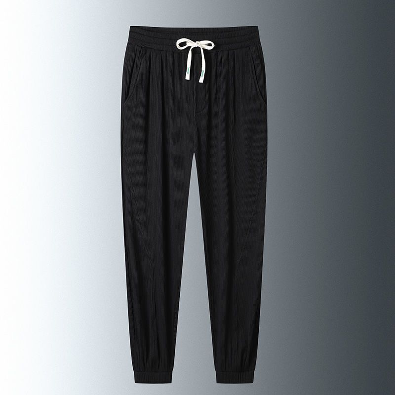 真维斯速干冰丝九分裤男夏季薄款休闲裤户外运动宽松潮流束脚裤子