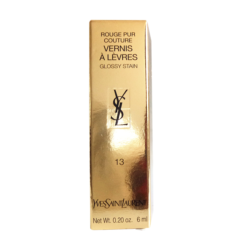圣罗兰(YSL)唇釉6ml 13# 茜色 镜面唇釉唇蜜唇彩 持久保湿滋润