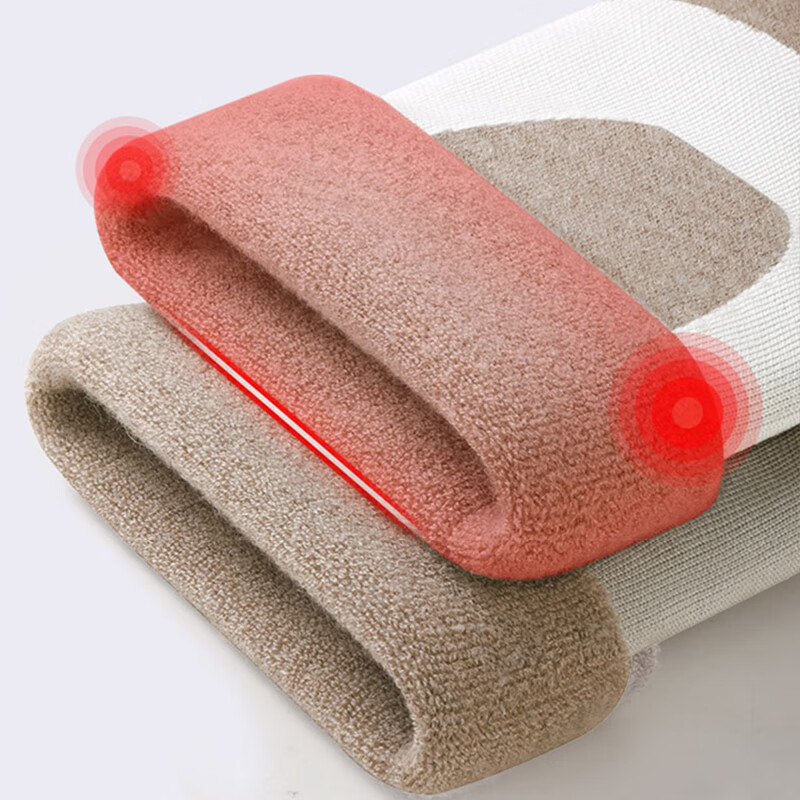 恒源祥 HYX009HX 羊毛蚕丝毛圈款护膝 咖色高清大图