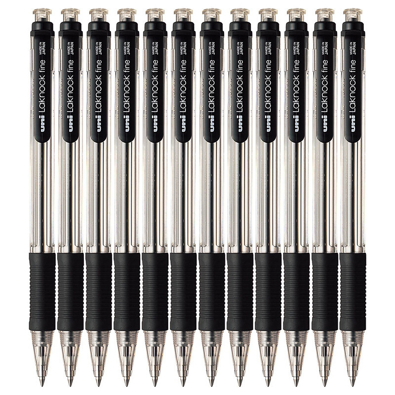 日本三菱(uni)SN-100按动圆珠笔 0.5mm(单位:支)签字笔 水性笔 中性笔办公文具
