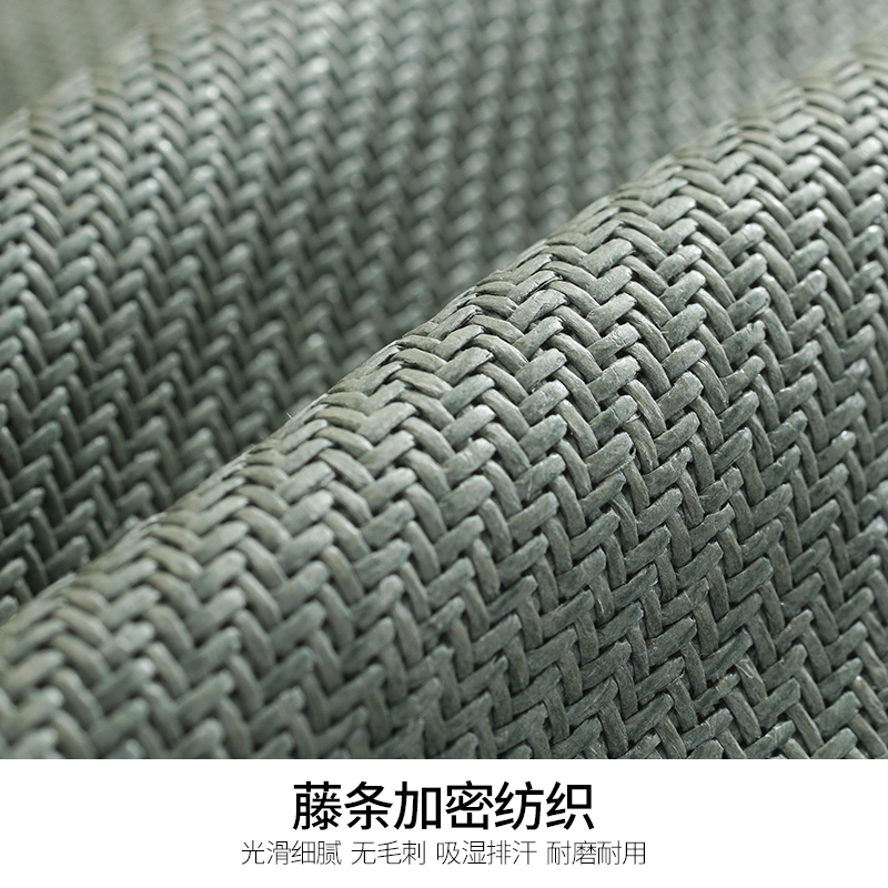 美帮汇色夏天藤夏季沙发凉席靠垫套藤席靠背垫套不含芯高清大图
