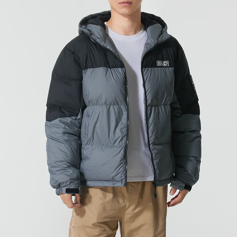 Skechers斯凯奇羽绒服男装女装新款户外保暖运动宽松休闲外套P425U091-01LV ZP高清大图