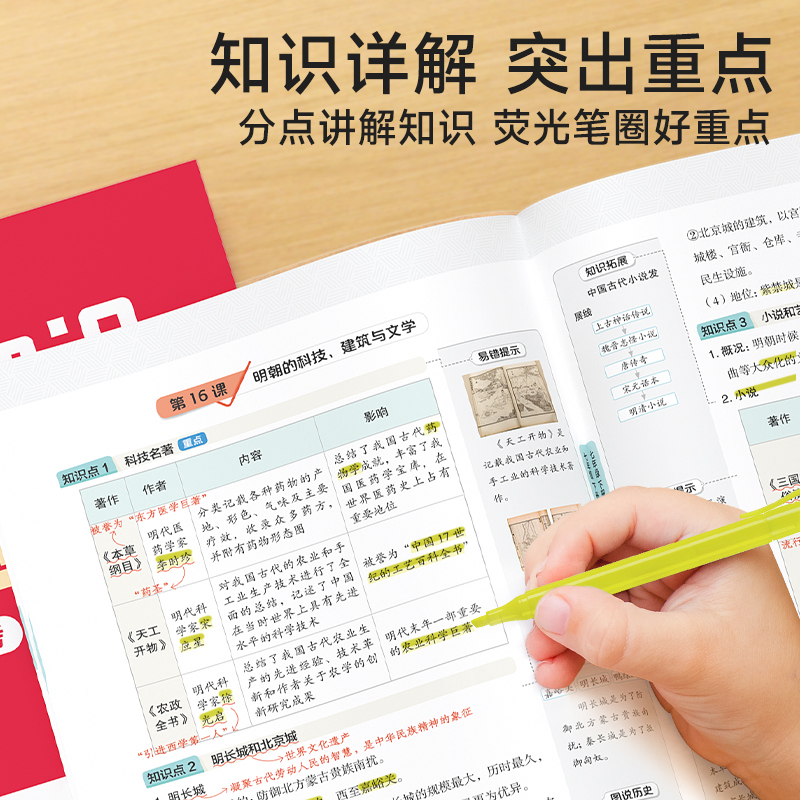 [全四册]基础知识大通关/含知识速查手册 初中通用 [正版]基础知识大通关初中生物地理历史道德与法治中考会考小四门知识点