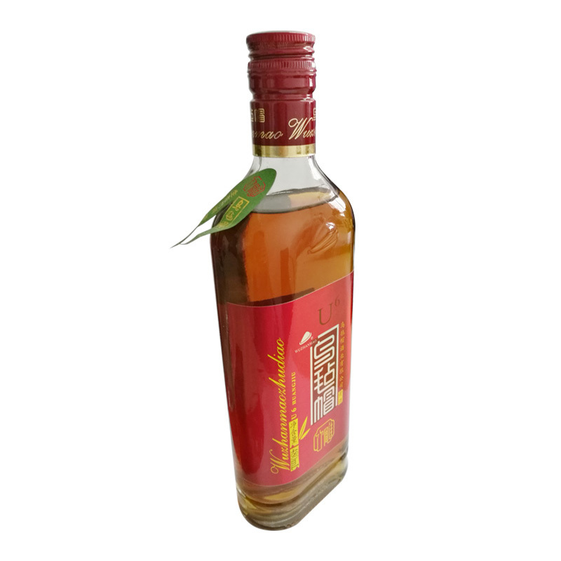 乌毡帽U6竹雕特型半干黄酒480ml 单瓶装