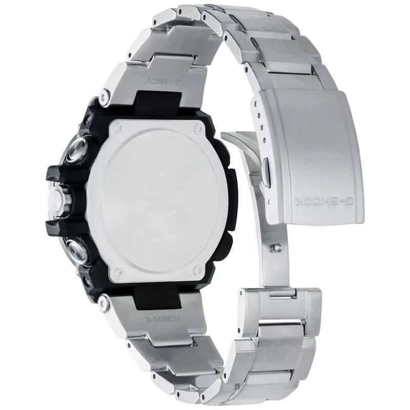 卡西欧(CASIO)男款不锈钢链带手表538mm多功能防水防震商务休闲运动石英表