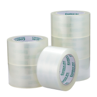 齐心 JP6010-6 普透封箱胶带 60mm*100y 6卷/筒 透明 6卷/筒