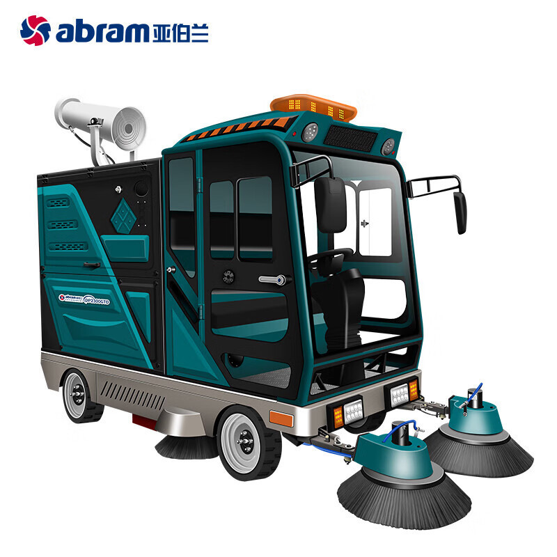 亚伯兰 四轮驾驶式扫地车 带240升垃圾桶 含雾炮高压水枪 YBL-DP2300GTD8 绿色 GFKJDX高清大图