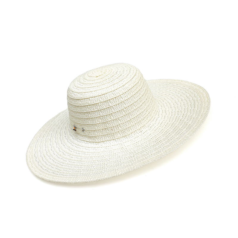 兰雅昀 编织草帽 38cm 顶高清大图