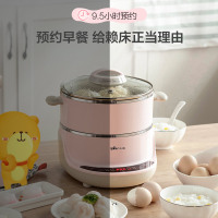 小熊（Bear）煮蛋器 多功能家用蒸蛋器 不锈钢早餐机 微电脑智能预约定时全自动蒸蛋机电火锅电蒸锅 ZDQ-B05A2