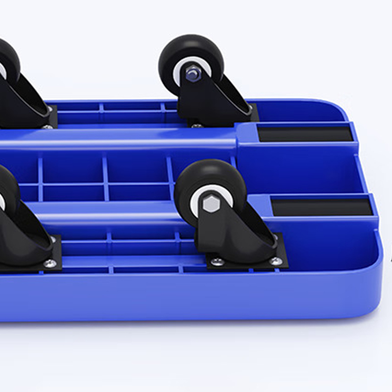 鑫金虎 伸缩小推车拉货搬运手推车家用折叠平板车 黑轮 颜色留言备注高清大图