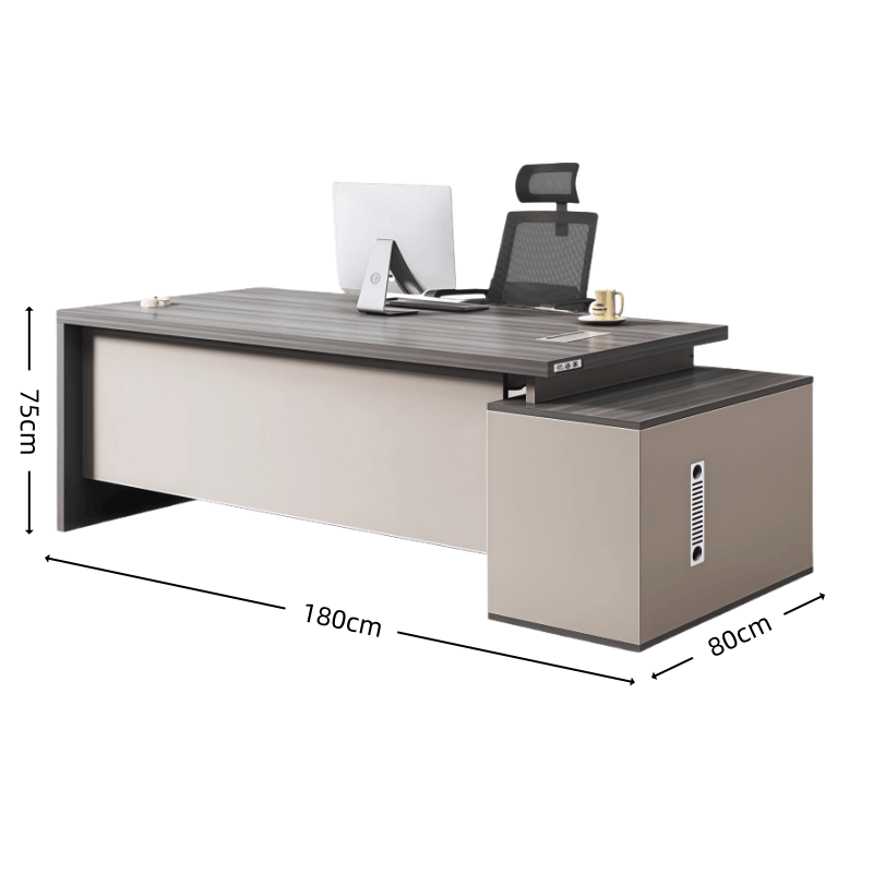 亿洛莱 办公桌+椅 180*80*75cm 套高清大图