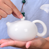 茶壶陶瓷单壶茶具陶瓷泡茶壶煮茶壶功夫茶家用西施茶壶上釉白瓷壶(请先与客服确认再)