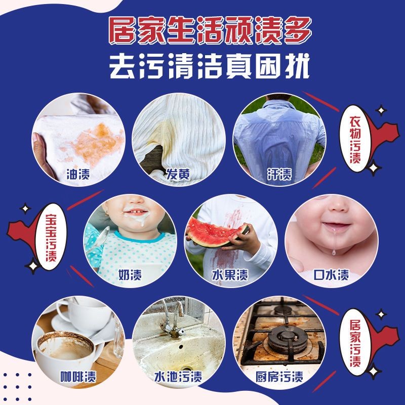 奥妙(OMO)活氧酵素彩漂粉强力洁净衣物污渍彩色衣物去渍粉漂白剂家用 彩漂粉350高清大图