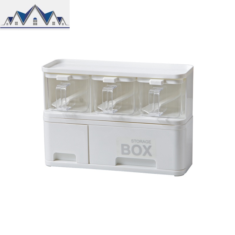 厨房抽屉式塑料调料盒组合套装家用胡椒粉调味用品收纳盒_4_107高清大图