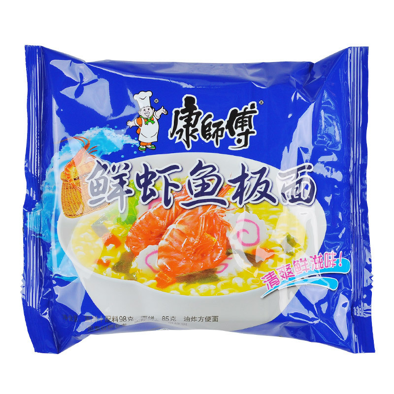 康师傅经典系列 袋装方便面整箱24袋混合口味 夜宵速食