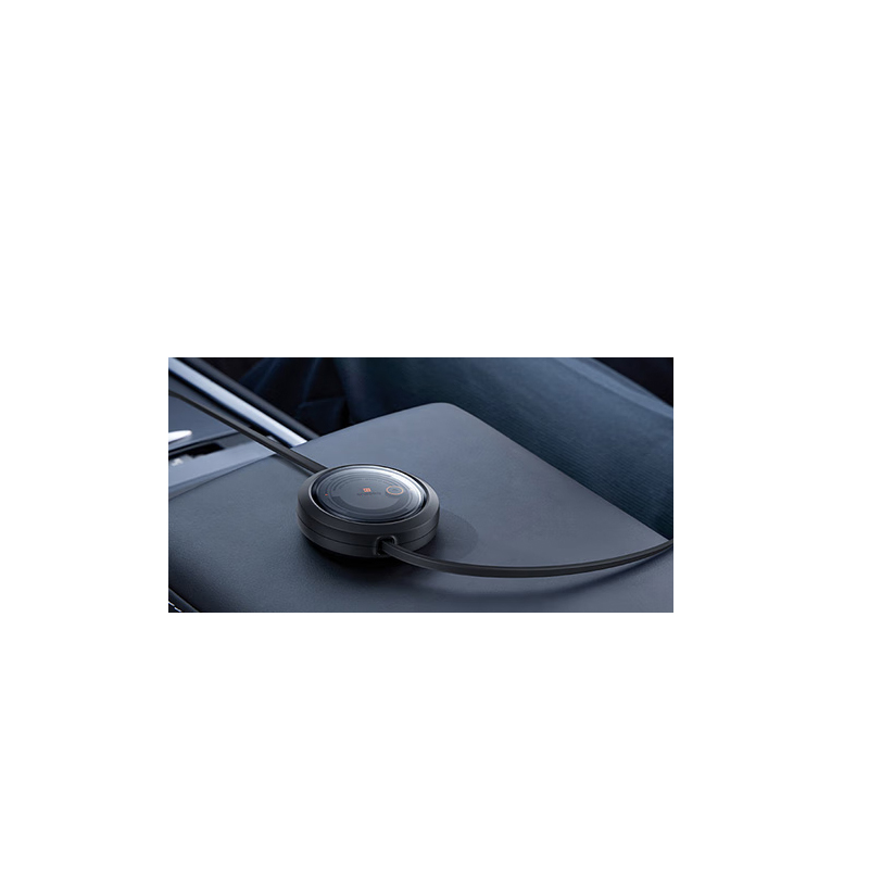 倍思伸缩充电线三合一数据线PD100W快充线透明一拖三适用苹果iPhone15/14华为小米手机平板笔记本 透黑