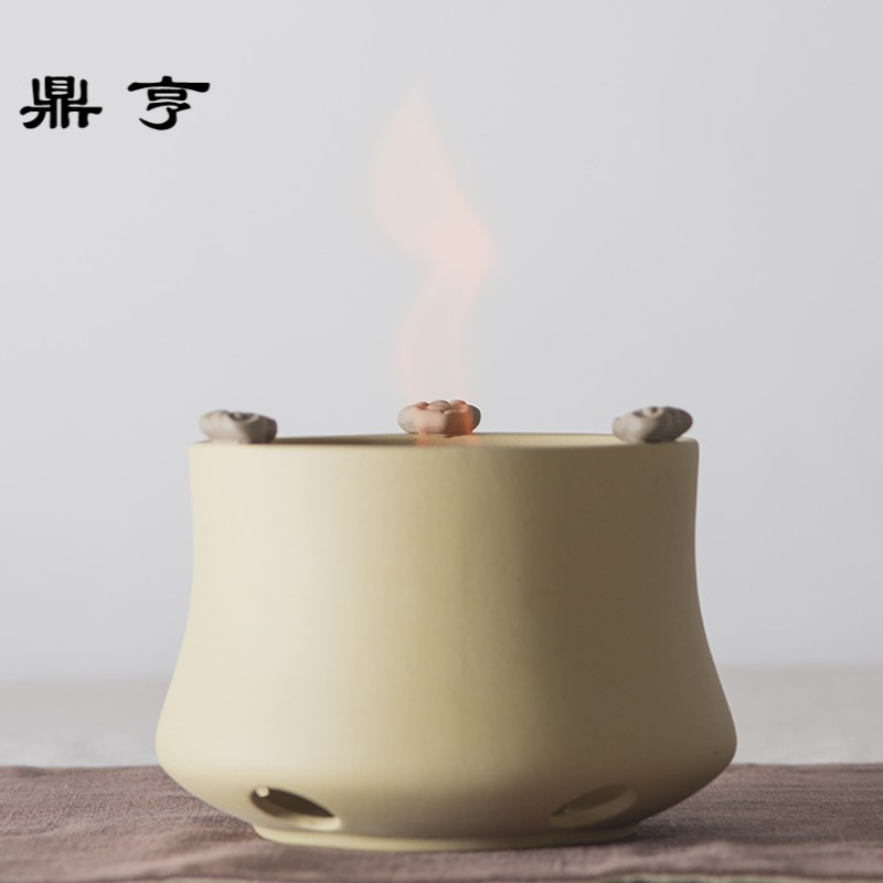 鼎亨紫砂功夫陶瓷煮茶器黑茶套装家用茶壶提梁陶炉烧水壶酒精炉茶