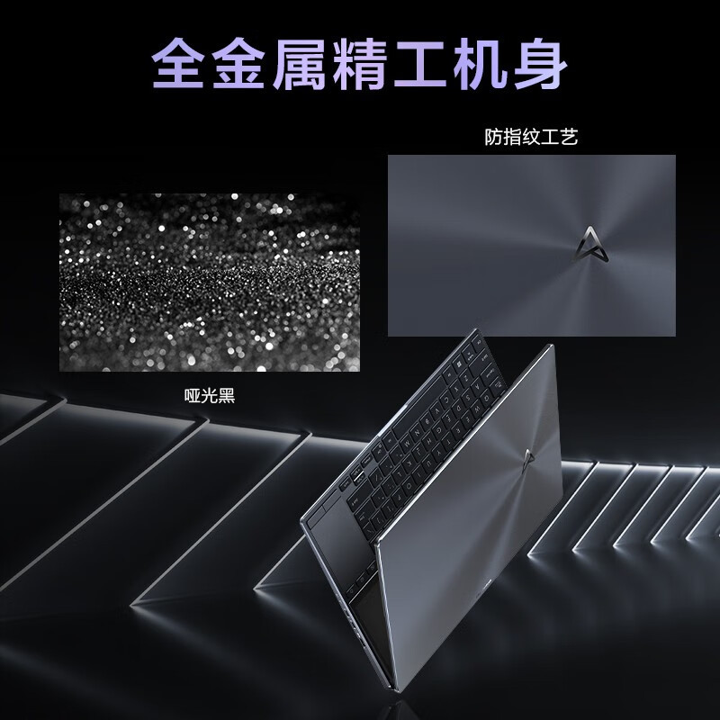 华硕灵耀X 双屏Pro 13代酷睿标压 14.5英寸轻薄高性能笔记本电脑 2.8K双触控屏 哑光黑 i9-13900H 32G 1TB RTX4060