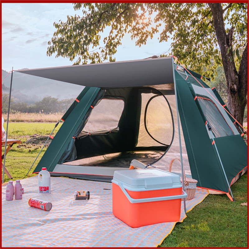 闪电客帐篷户外野营加厚装备便携式自动弹开露营野外折叠沙滩野餐参数