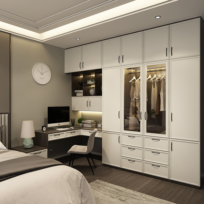 皮阿诺定制衣帽间 玻璃门衣柜定制 卧室主卧简约柜开放式整体定做预付