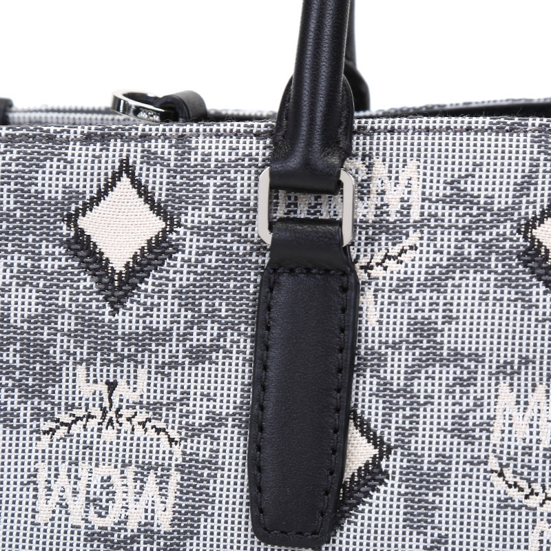 mcm女士织物配皮vintagejacquardmonogram手提单肩斜挎包小号mwtbatq