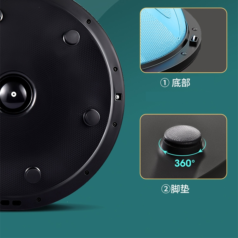 奥义波速球半圆平衡球加厚瑜伽健身球瑜珈器材普拉提脚踩半球