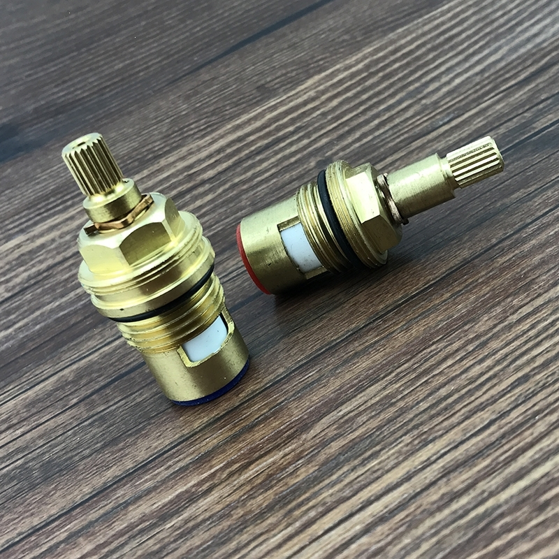 水龙头阀芯配件快开陶瓷阀芯双牙阀芯古达正反旋阀心冷热水