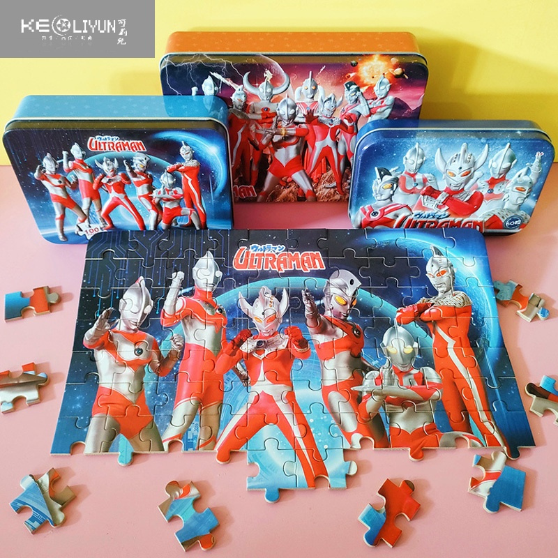 敬平奥特曼拼图木质100200片进阶拼板369岁儿童益智小男孩赛罗玩具16