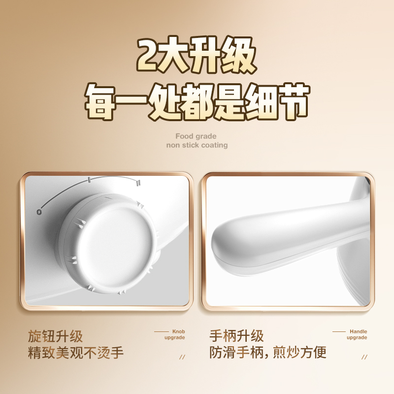 奥林格(AOLINGE) ZG-304 学生锅宿舍小电煮锅寝室家用煮面煲汤迷你小功率电热火锅多功能用锅煎炒煮一体1.2L高清大图