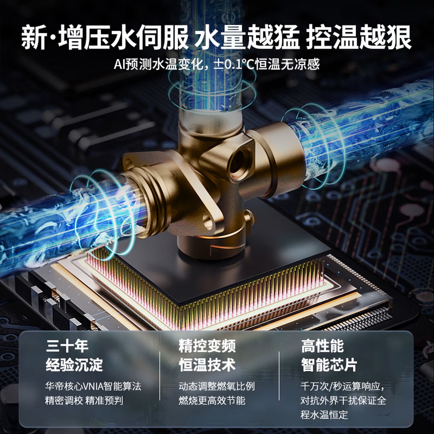 华帝[220%大增压+超一级能效]燃气热水器天然气恒温i12253X高清大图