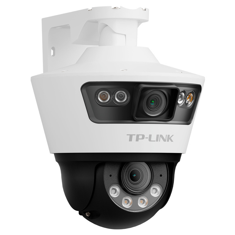 普联 TP-LINK 双路500万室外枪球联动全彩球机 TL-IPC6109-A4 户外防水家用商用智能安防摄像头