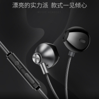 手机 有线耳机 K歌唱歌耳机 耳塞式重低音运动耳机通用苹果安卓小米华为OPPO vivo 黑色