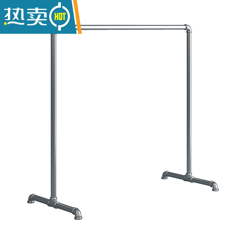 敬平镀锌钢管晾衣架落地阳台家用室外晒被架卧室室内挂衣架简易晾衣杆 三脚款 长2.5米高1.6米 中高清大图