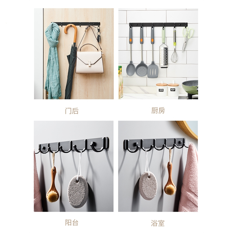 古达挂钩强力粘胶墙壁壁挂卫生间衣服墙上衣架厕所浴室门后免打孔粘钩